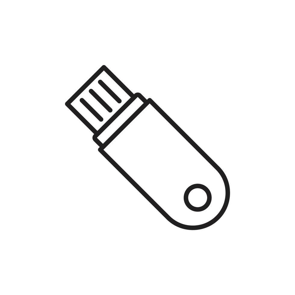 flashdisk pictogram sjabloon zwarte kleur bewerkbaar. flashdisk pictogram symbool platte vectorillustratie voor grafisch en webdesign. vector