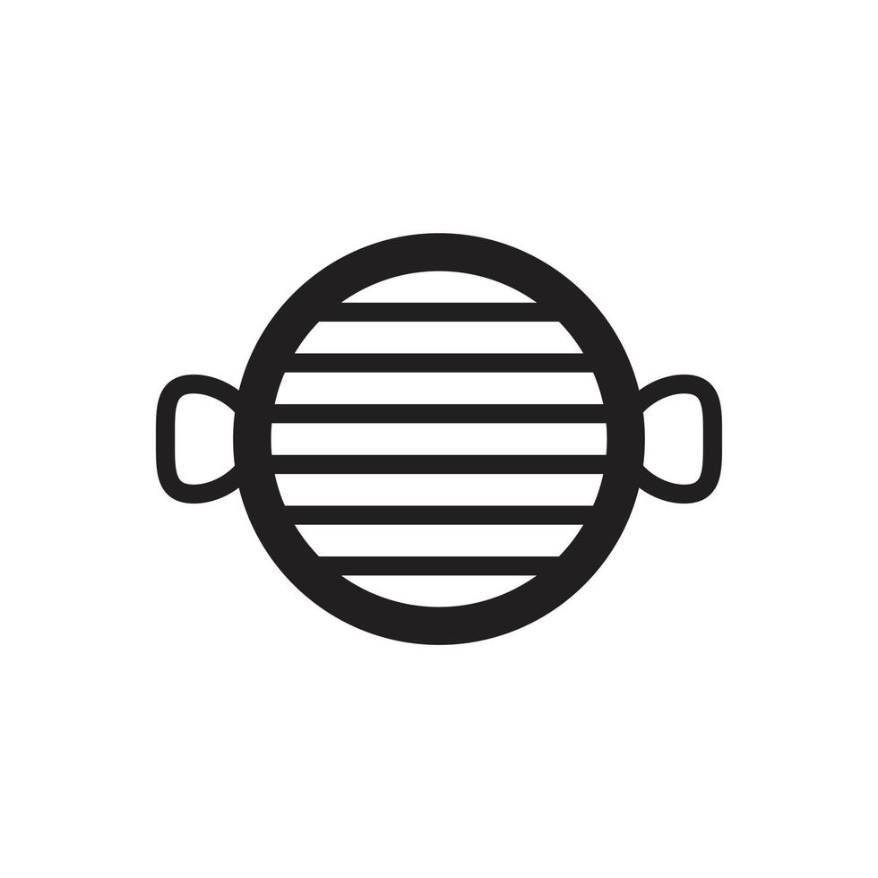 grill pictogram sjabloon zwarte kleur bewerkbaar. grill pictogram symbool platte vectorillustratie voor grafisch en webdesign. vector