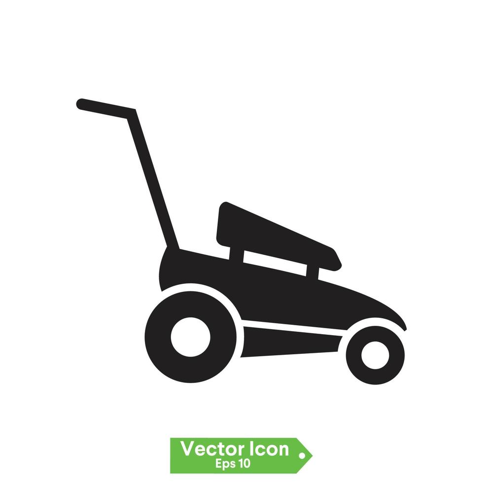 grasmaaier pictogram. het grasmaaierpictogram. gras symbool. platte vectorillustratie vector