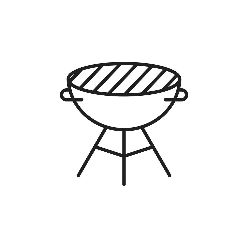 barbecue pictogram sjabloon zwarte kleur bewerkbaar. barbecue pictogram symbool platte vectorillustratie voor grafisch en webdesign. vector