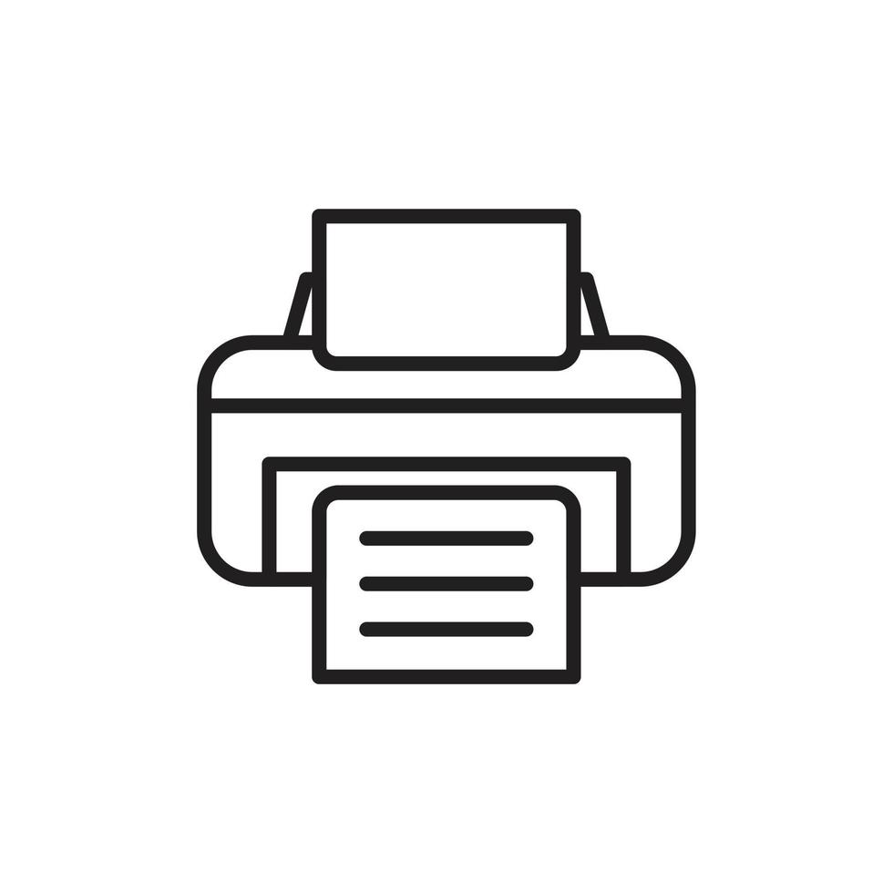 printer pictogram sjabloon zwarte kleur bewerkbaar. printer pictogram symbool platte vectorillustratie voor grafisch en webdesign. vector