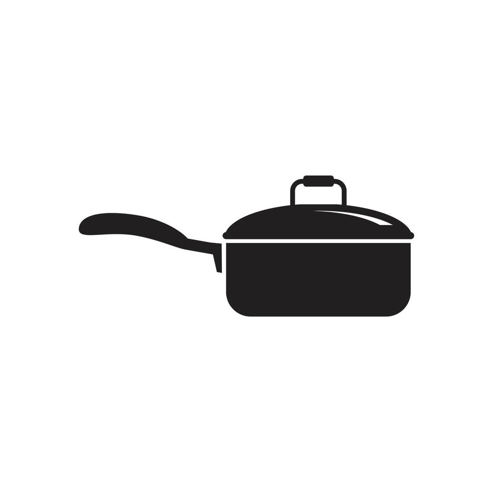 kookpan pictogram sjabloon zwarte kleur bewerkbaar. kookpan pictogram symbool platte vectorillustratie voor grafisch en webdesign. vector