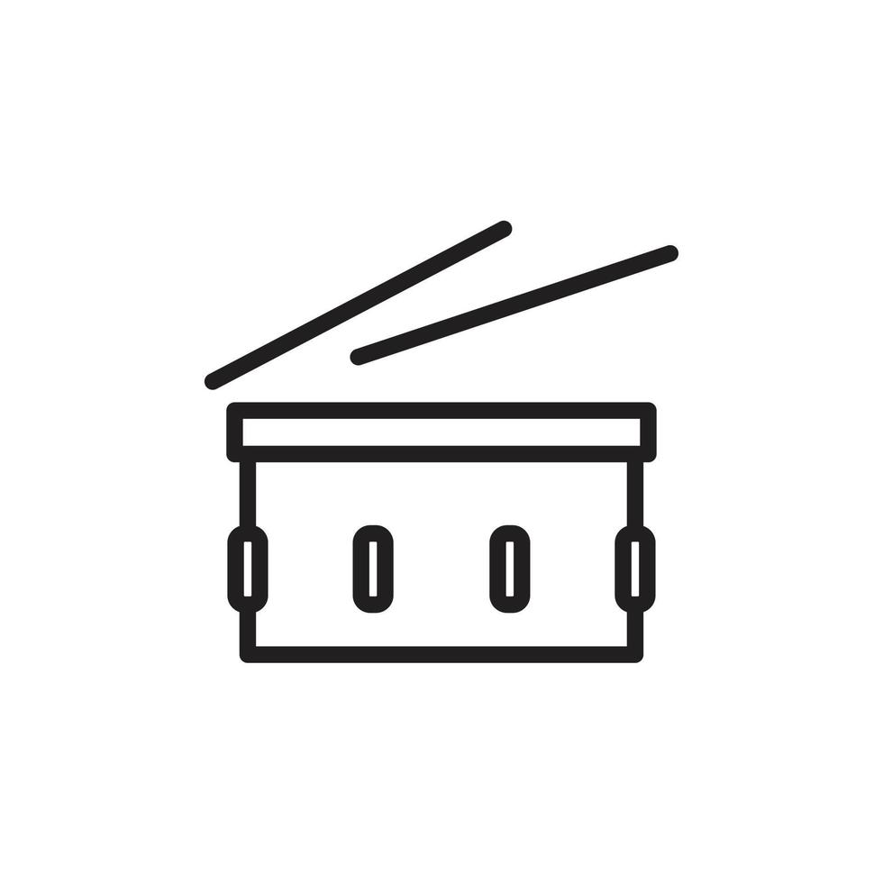 drums pictogram sjabloon zwarte kleur bewerkbaar. drums pictogram symbool platte vectorillustratie voor grafisch en webdesign. vector