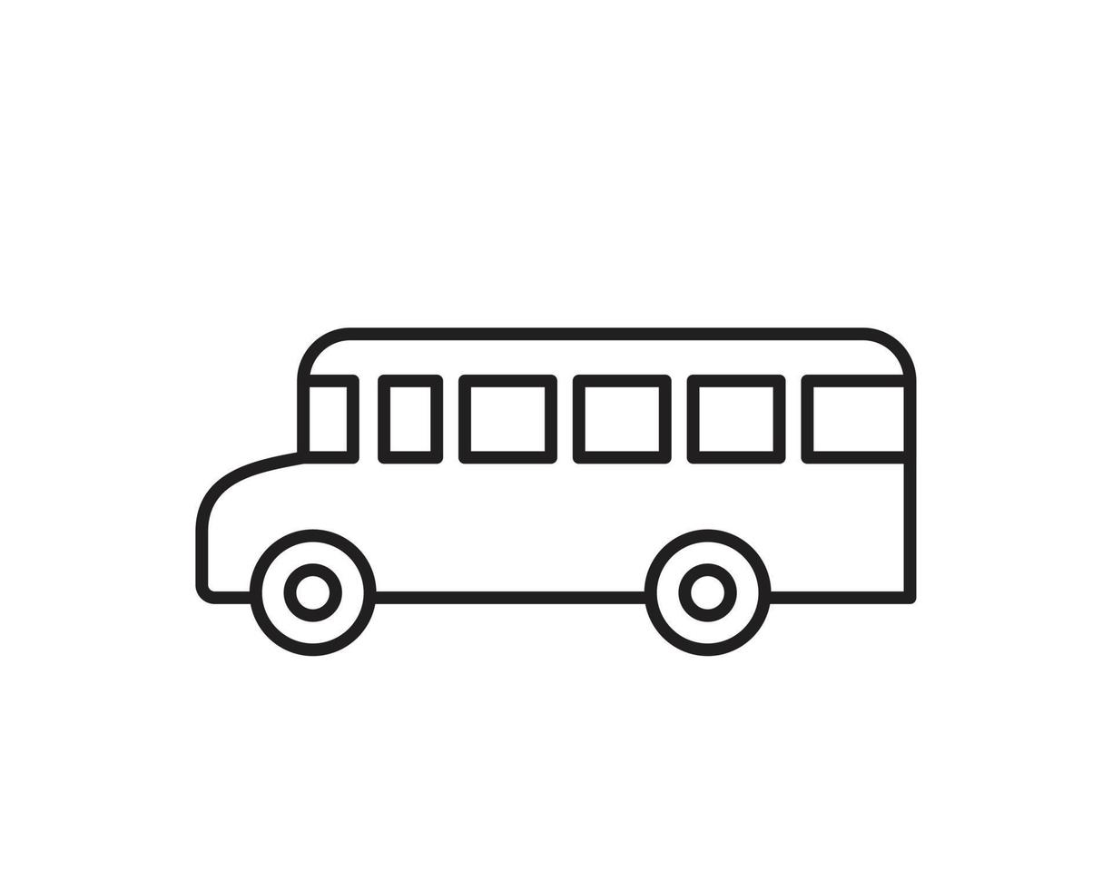 bus pictogram sjabloon zwarte kleur bewerkbaar. vector
