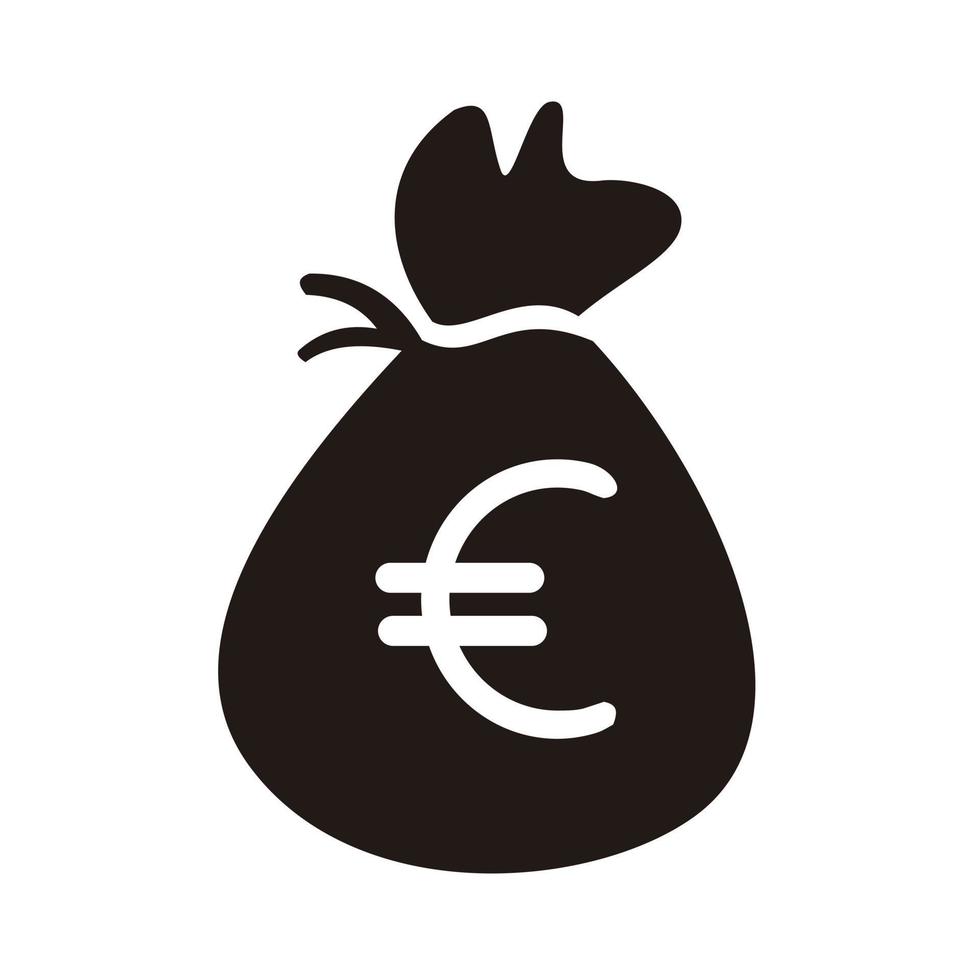 euro teken pictogram, euro vectorillustratie. vector