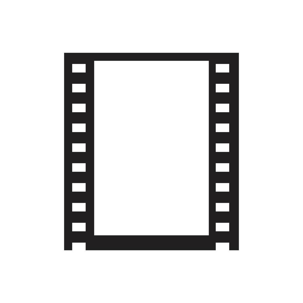 vector lege bioscoop film verhaal pictogram sjabloon zwarte kleur bewerkbaar. vector lege bioscoop film verhaal pictogram symbool platte vectorillustratie voor grafisch en webdesign.