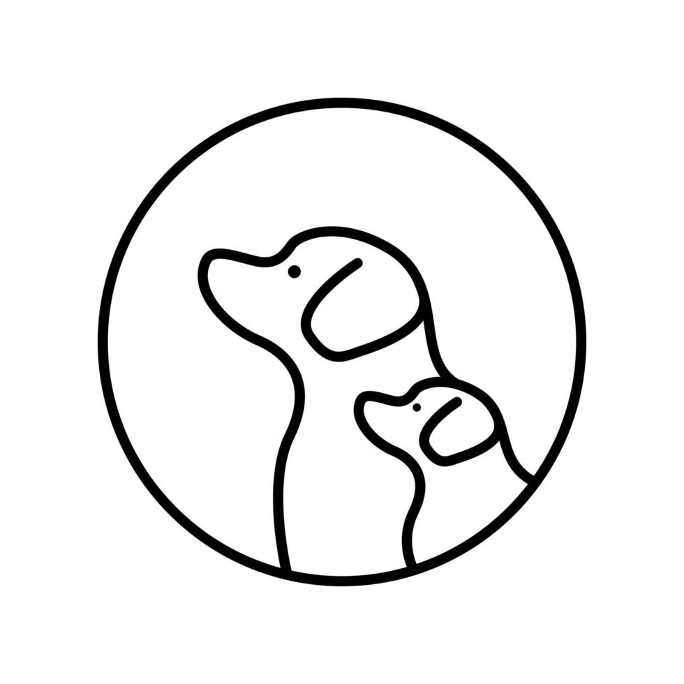 pictogram ontwerp voor dierenverzorging vector