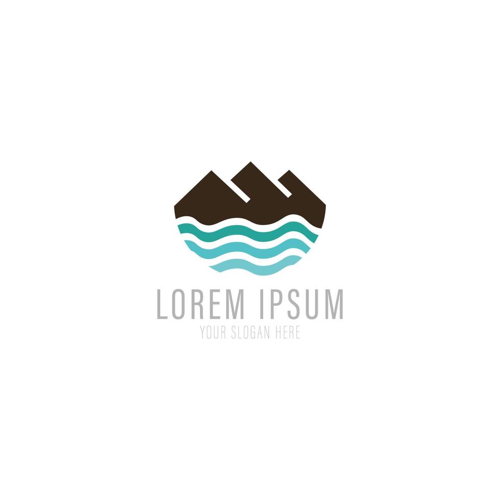 berg logo sjabloon. vectorillustratie. vector