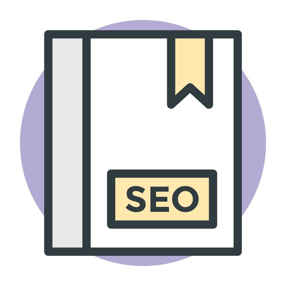 seo boek concepten vector