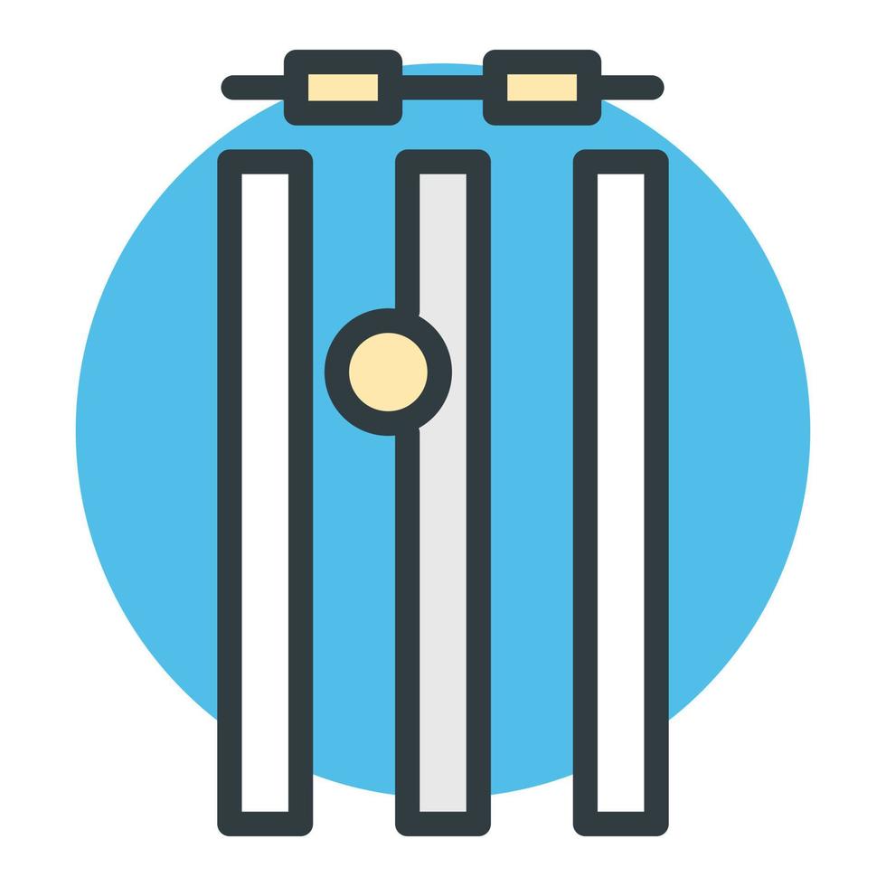 cricket wicket concepten vector