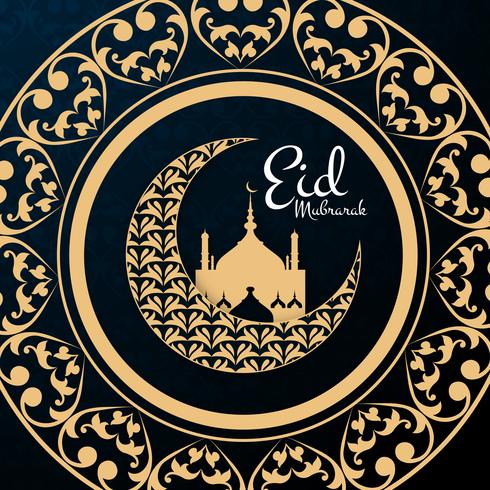 Eid Mubarak-achtergrond vector