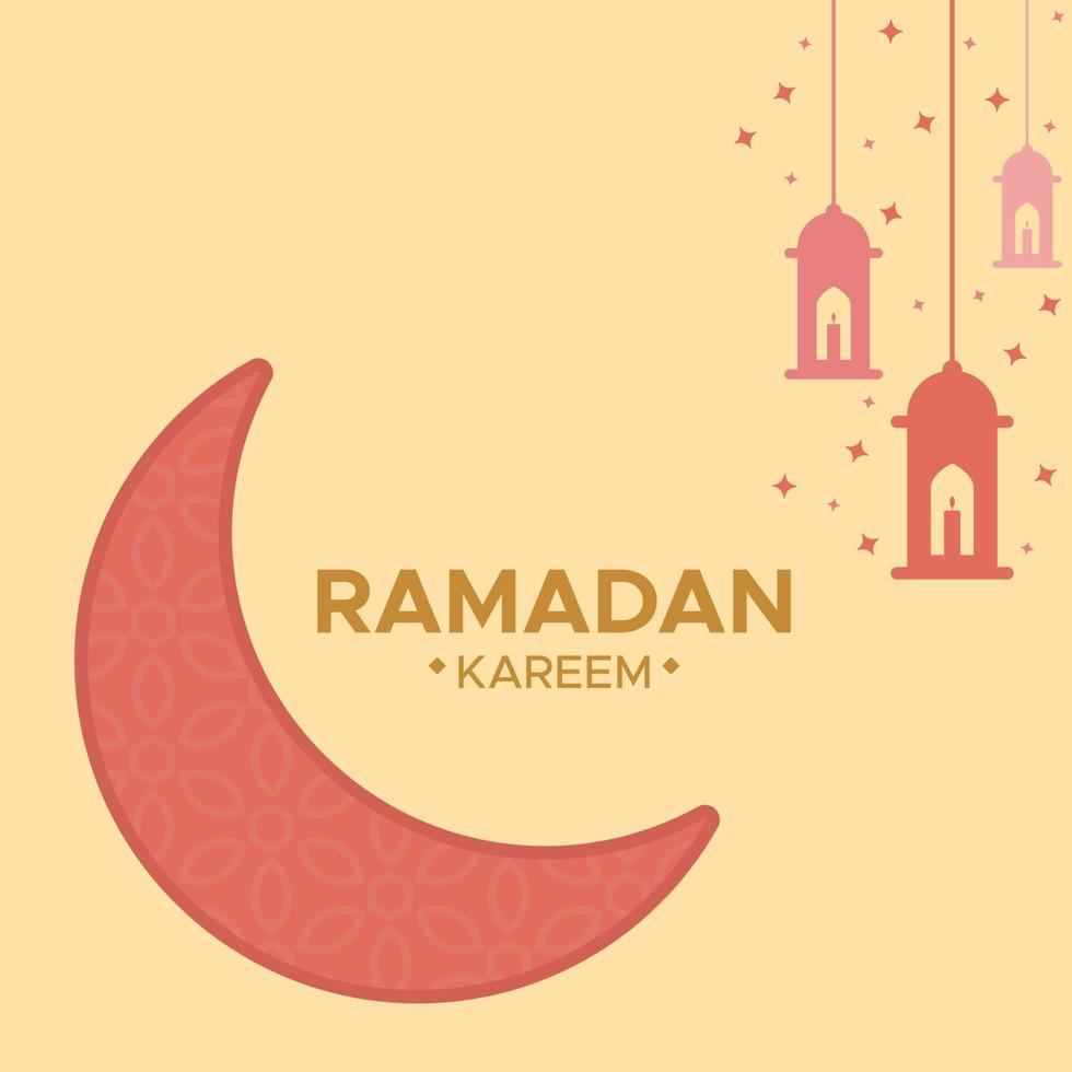 illustratie vectorafbeelding van ramadan sjabloon. perfect voor ramadan-inhoud, sjabloon, lay-out. vector