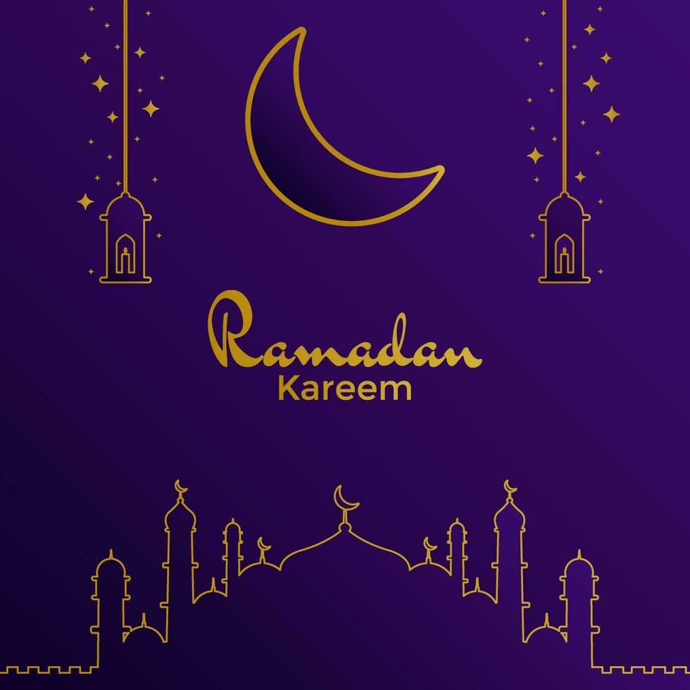 illustratie vectorafbeelding van geweldige ramadan. perfect voor ramadan-ontwerp, sjabloon, lay-out. vector