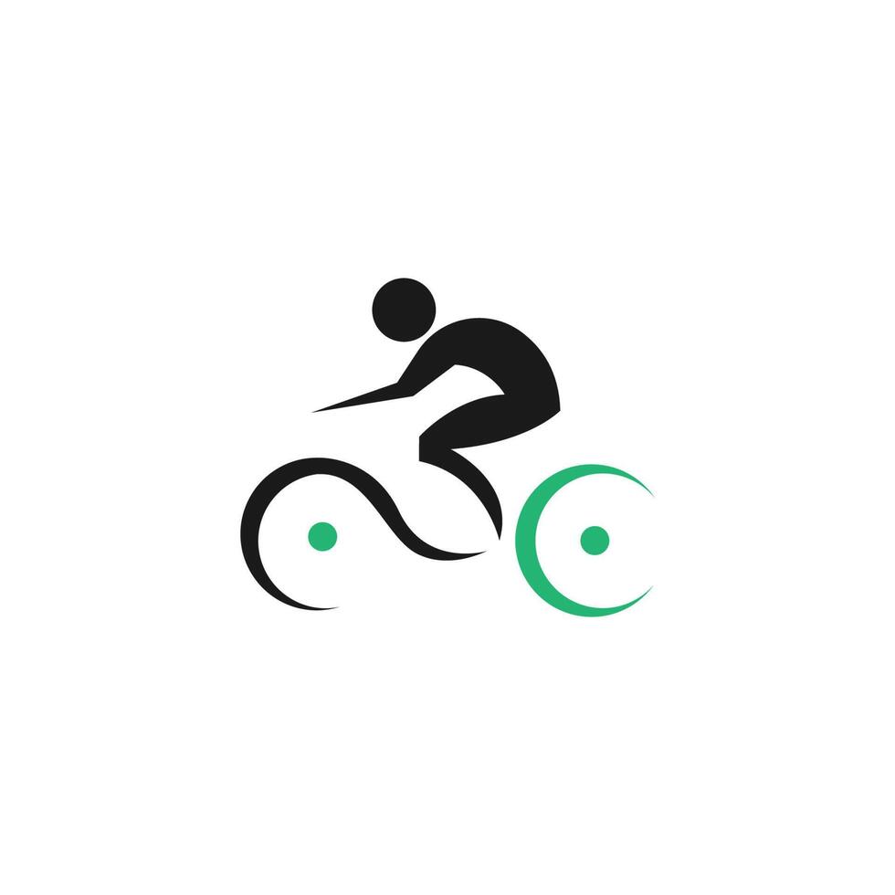 fiets. fiets pictogram logo ontwerp vector. sjabloon voor fietsconcept vector