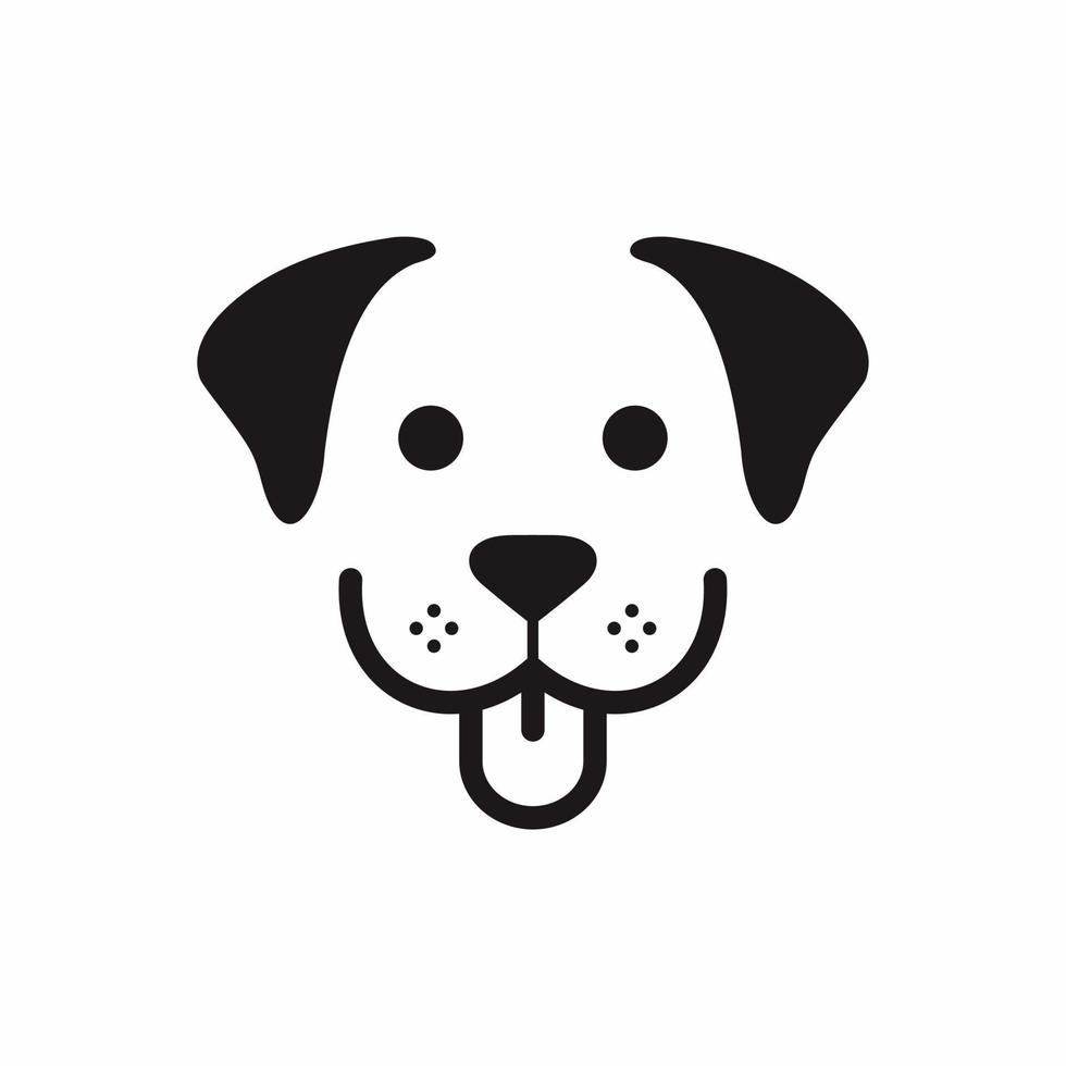 hondengezicht logo vector