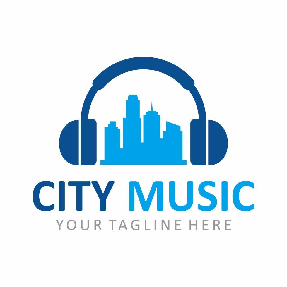 stadsmuziek vector logo