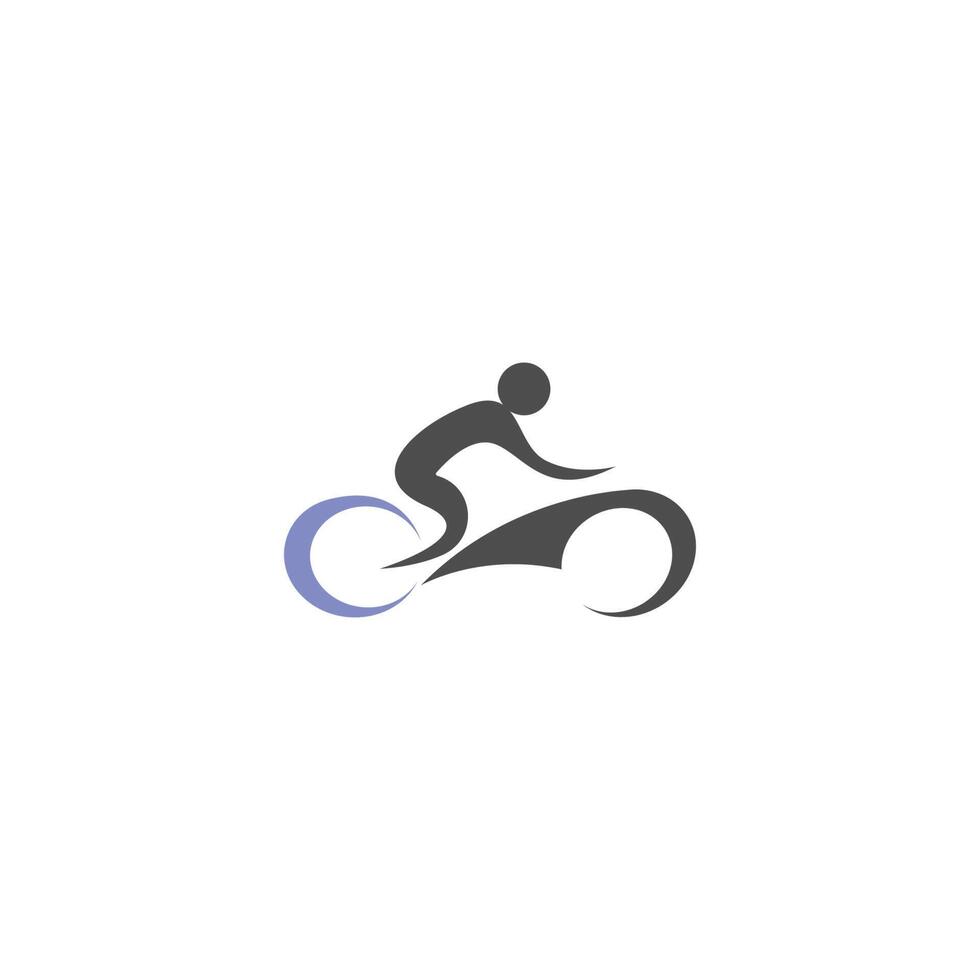 fiets. fiets pictogram logo ontwerp vector. sjabloon voor fietsconcept vector