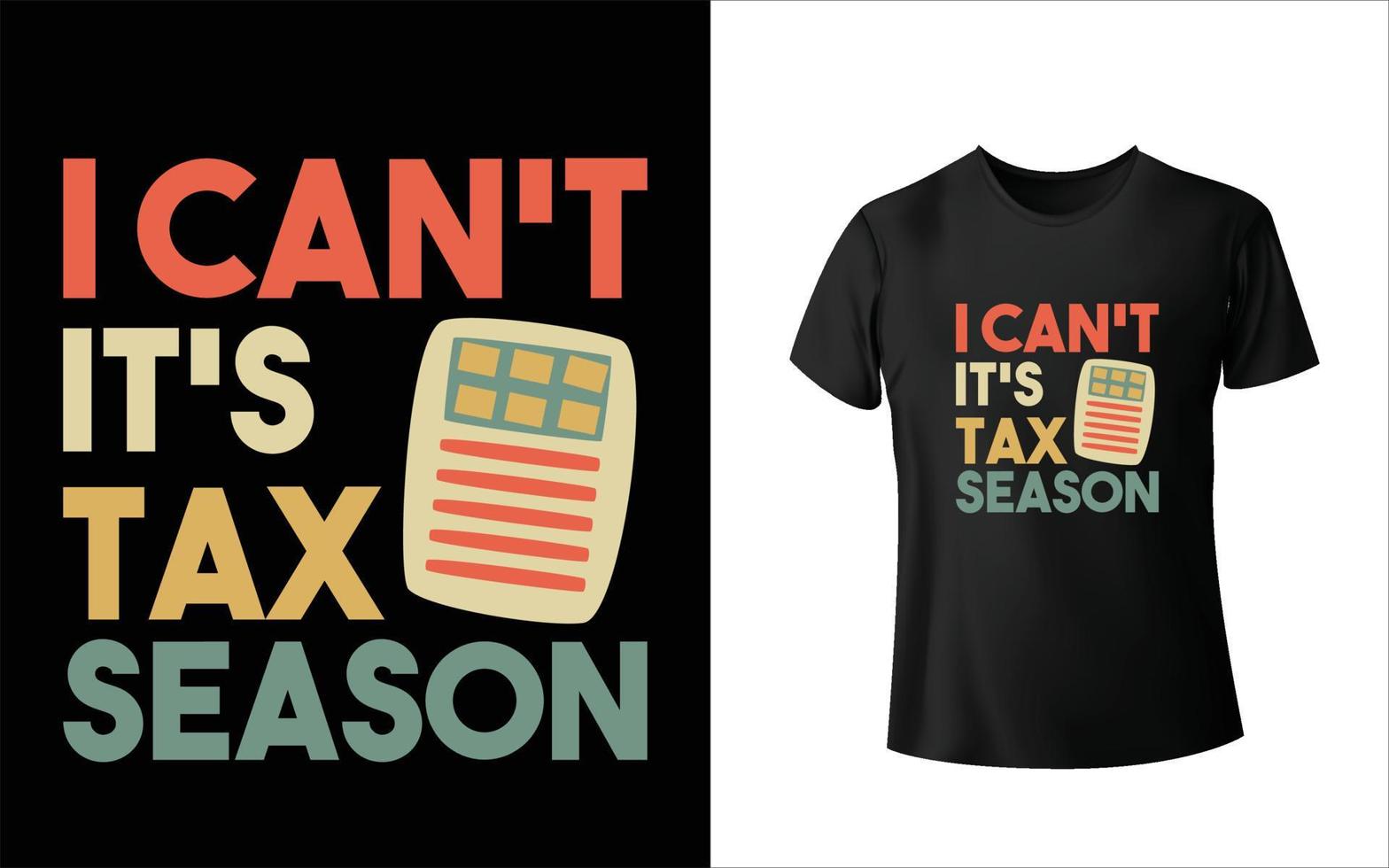 belastingdag t-shirt ontwerp vector