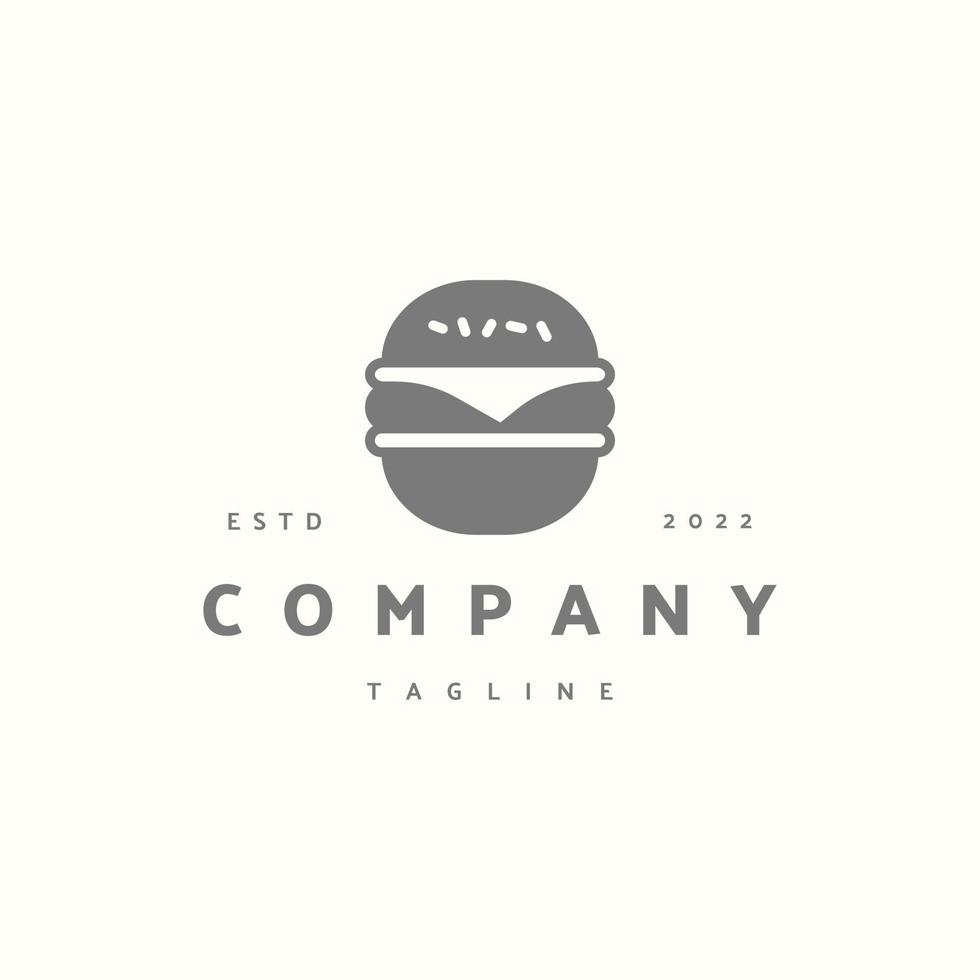 hamburger premium pictogram teken symbool. hipster vintage logo vector