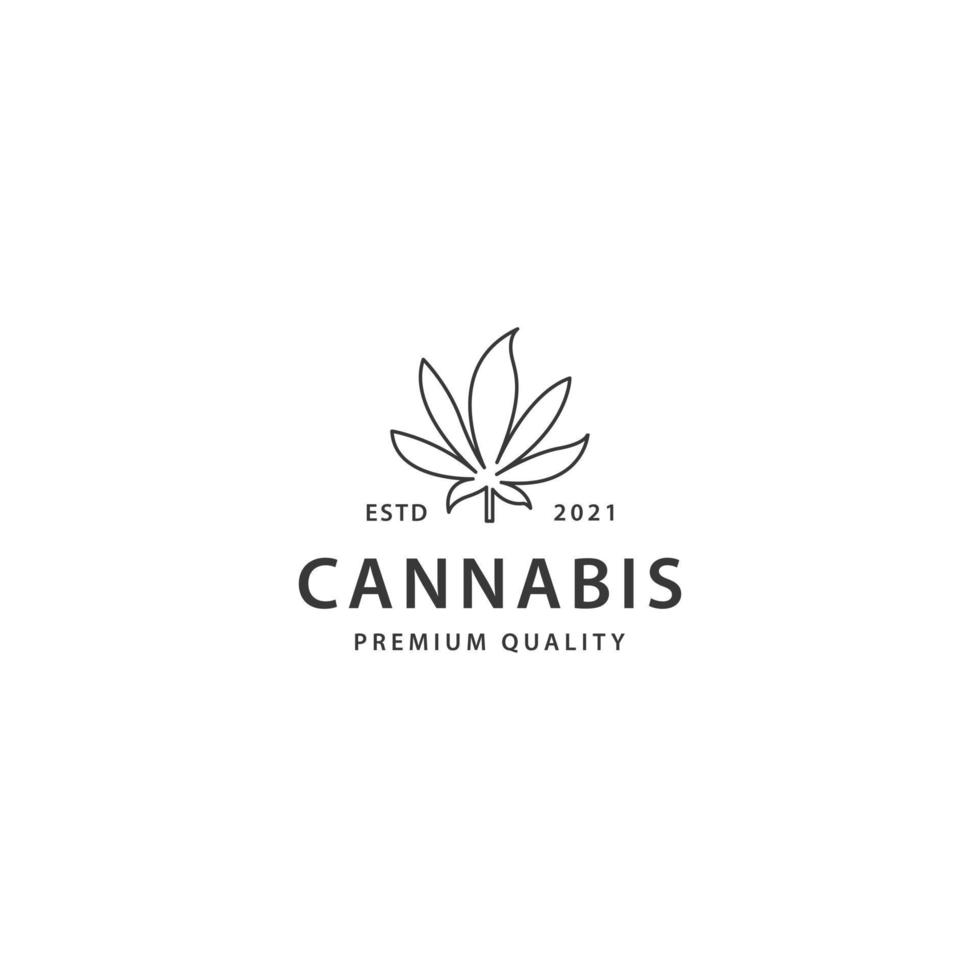 cannabis logo pictogram teken symbool ontwerp vector