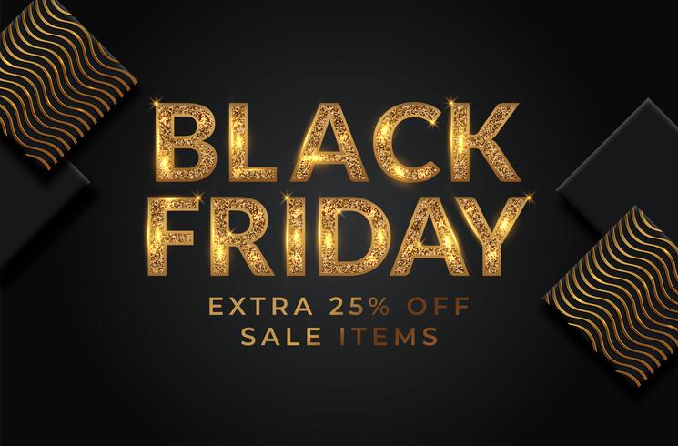 Black Friday-verkoopbanner vector