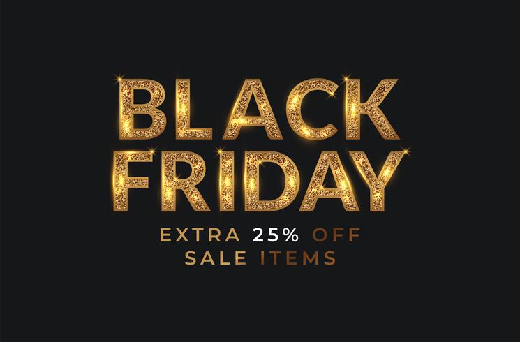 Black Friday-verkoopbanner vector