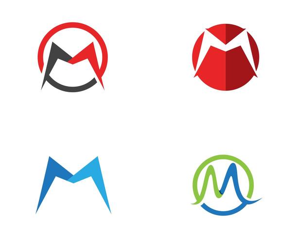 M brief Logo zakelijke sjabloon Vector