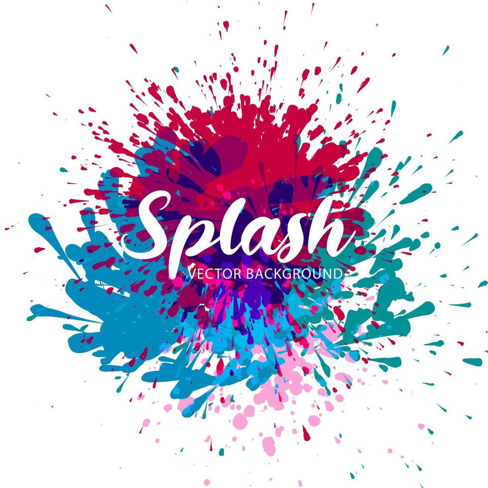 elegante kleurrijke splash aquarel achtergrond. vector. vector