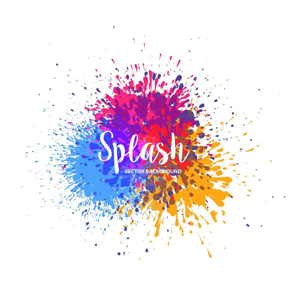 elegante kleurrijke splash aquarel achtergrond. vector. vector