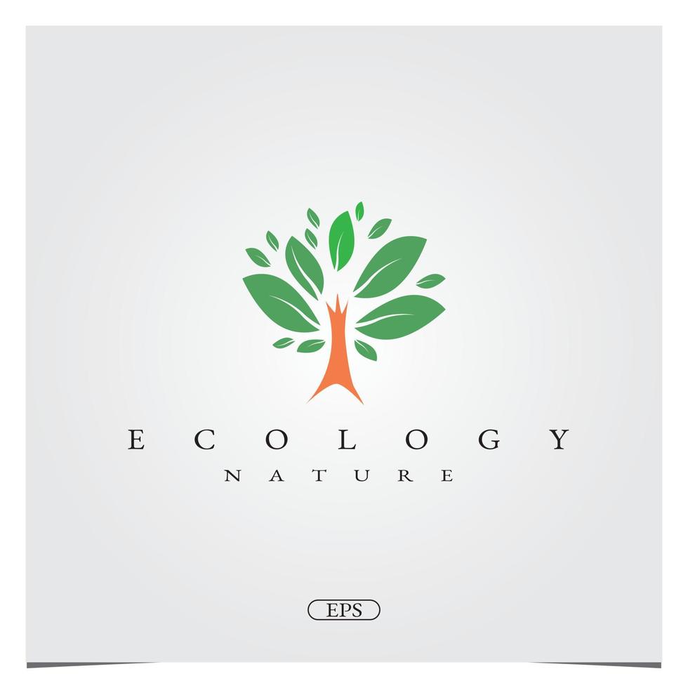 boom logo ontwerp logo premium elegante sjabloon beste voor ecologie natuur logo vector eps 10