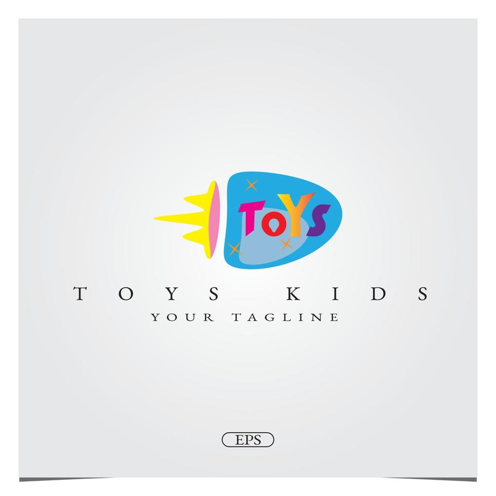 speelgoed logo ontwerp logo premium elegante sjabloon beste voor speelgoed winkel vector eps 10