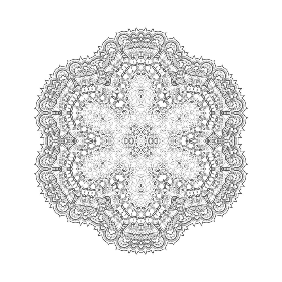 lijn kunst mandala vector voor ontwerp