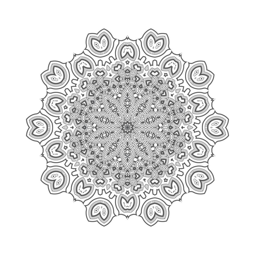 prachtige lijntekeningen mandala vector