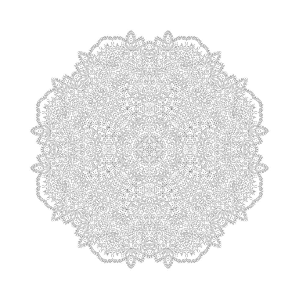 prachtige lijntekeningen mandala vector