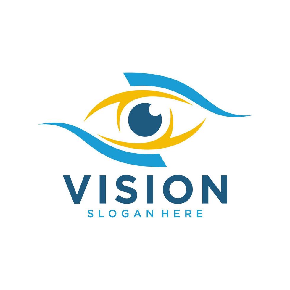 abstracte visie logo vector sjabloon