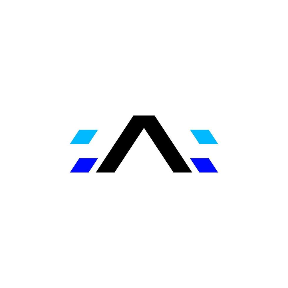 letter a pixel modern abstract tech logo-ontwerp vector