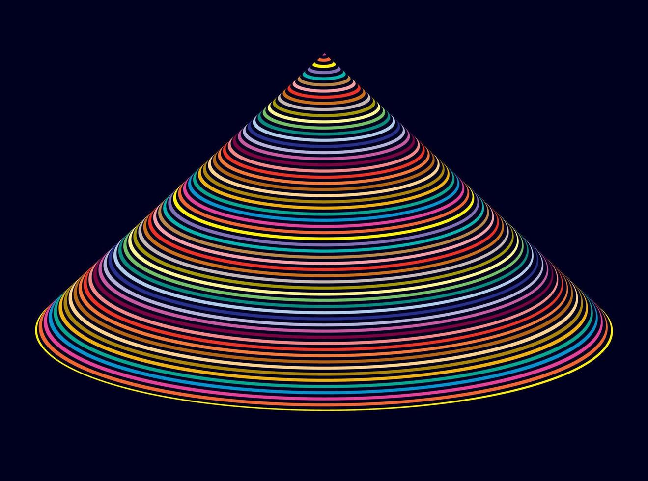 kleurrijke abstracte piramide driehoek vector