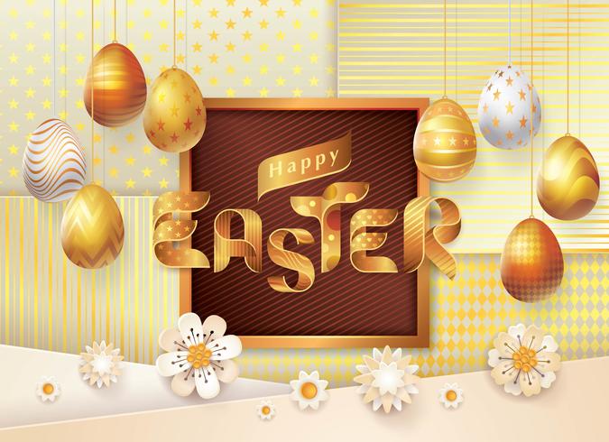 Happy Easter wenskaart vector