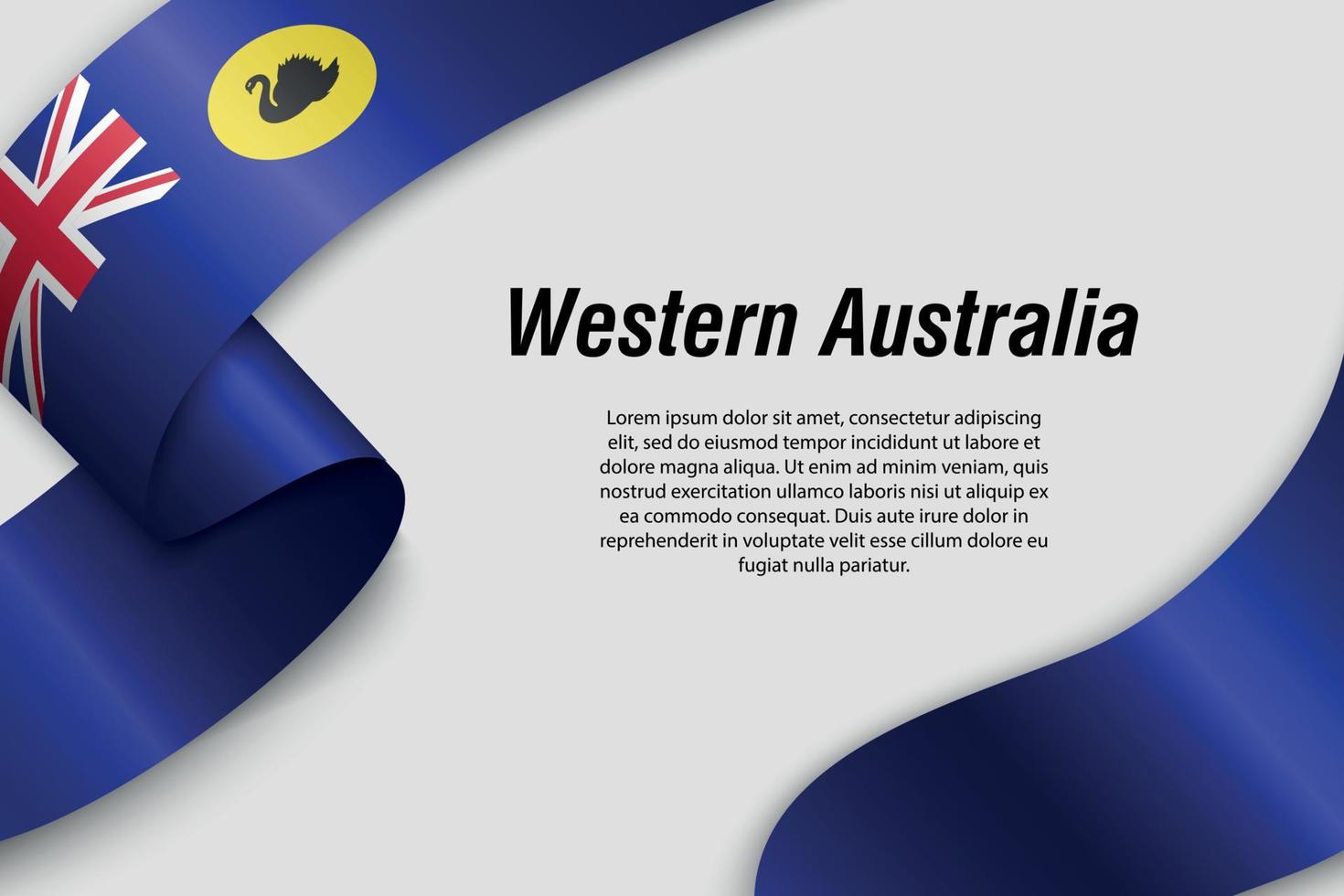 zwaaiend lint of spandoek met vlaggenstaat van australië vector