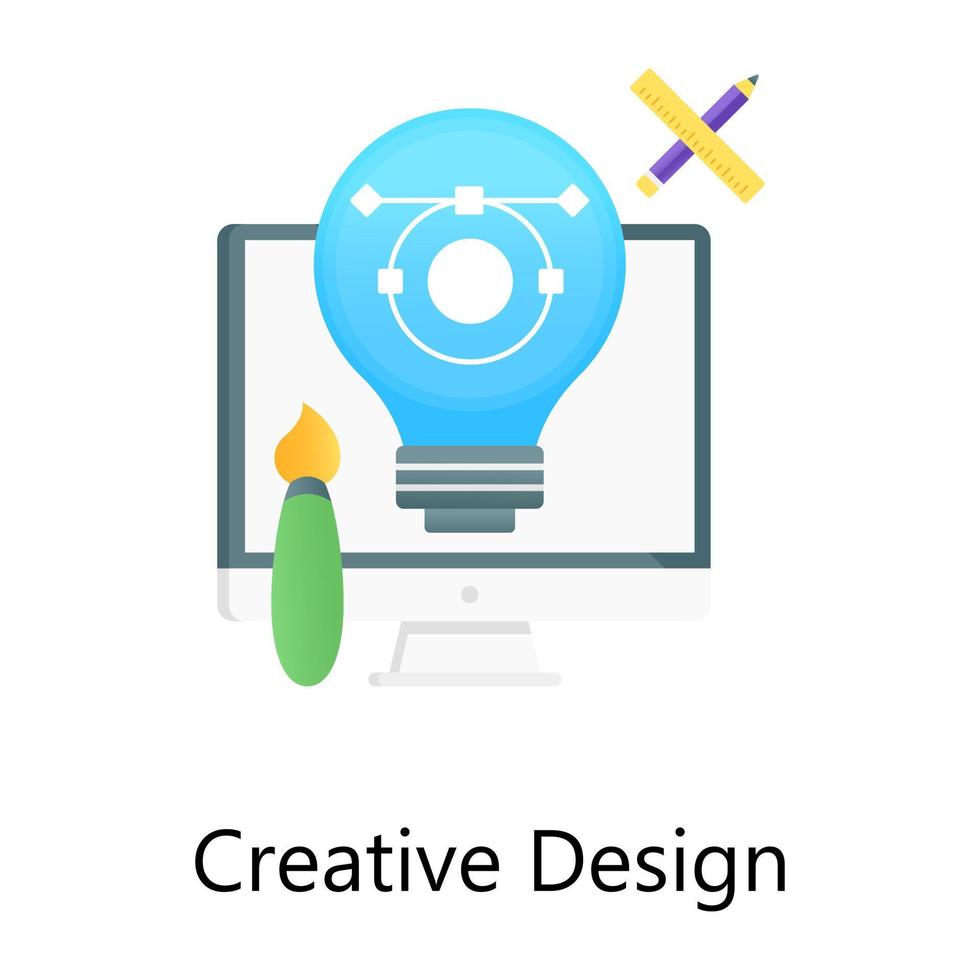 modern plat gradiëntconcept icoon van creatief ontwerp vector