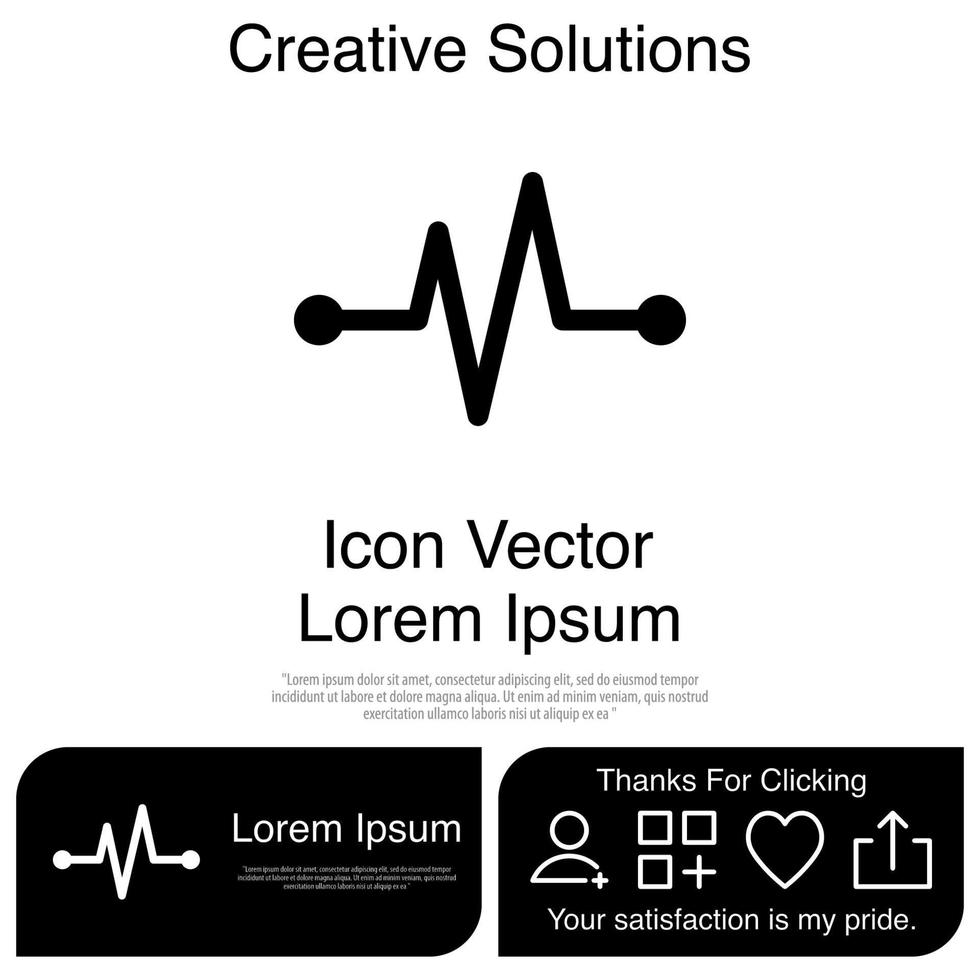 pols hartslag pictogram vector eps 10