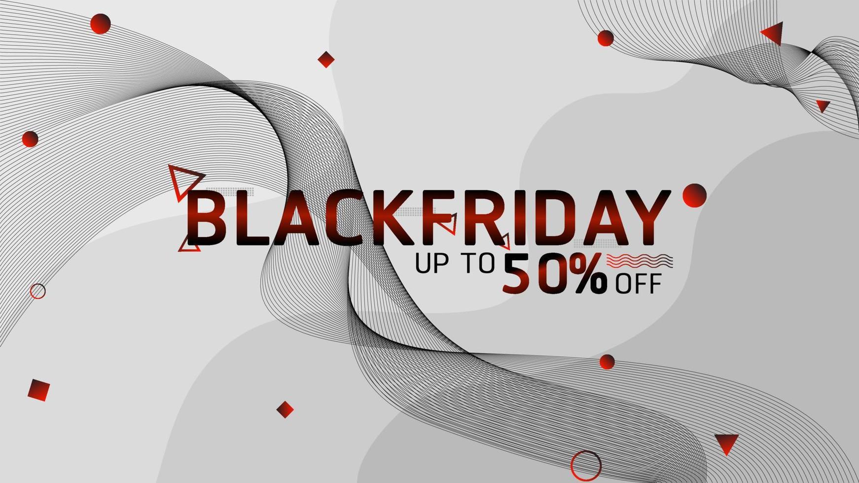 blackfriday-uitverkoop, banner, web, sociale media, achtergrond met kortingen vector