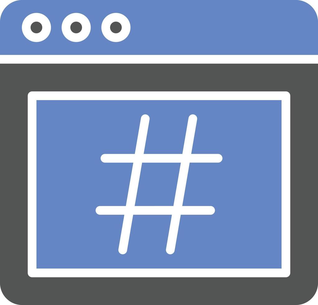hashtag-pictogramstijl vector
