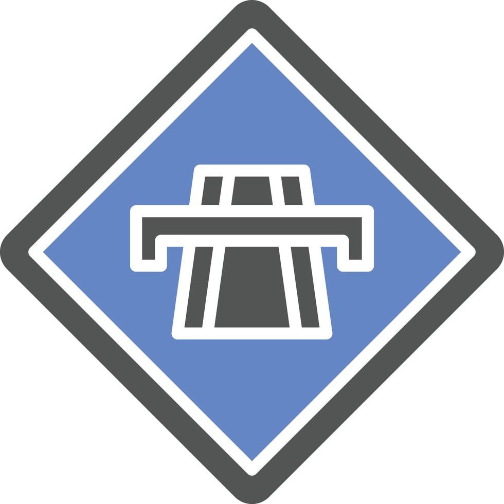 snelweg pictogramstijl vector