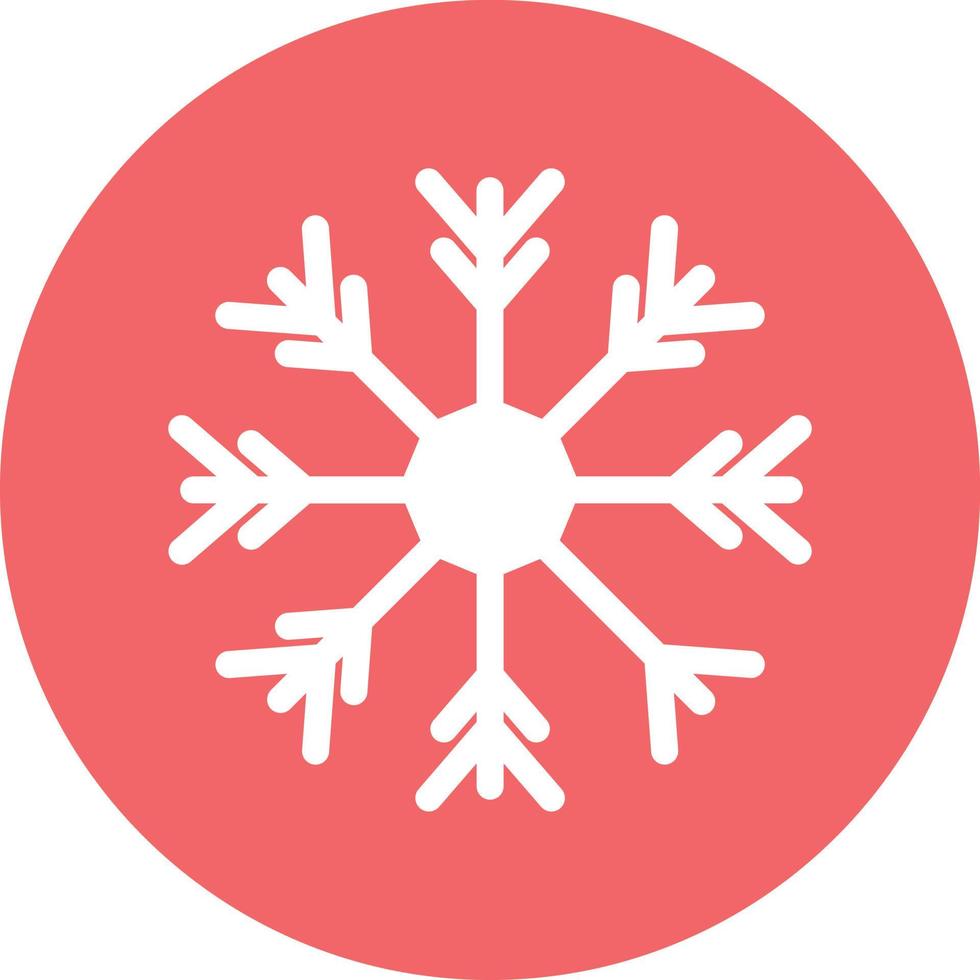 sneeuwvlok pictogramstijl vector