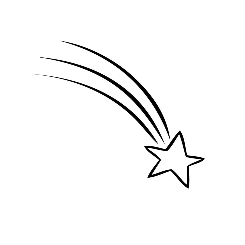 esoterische symbolen van de ster. hemelse tekens. vectorillustratie in de hand getekende stijl vector