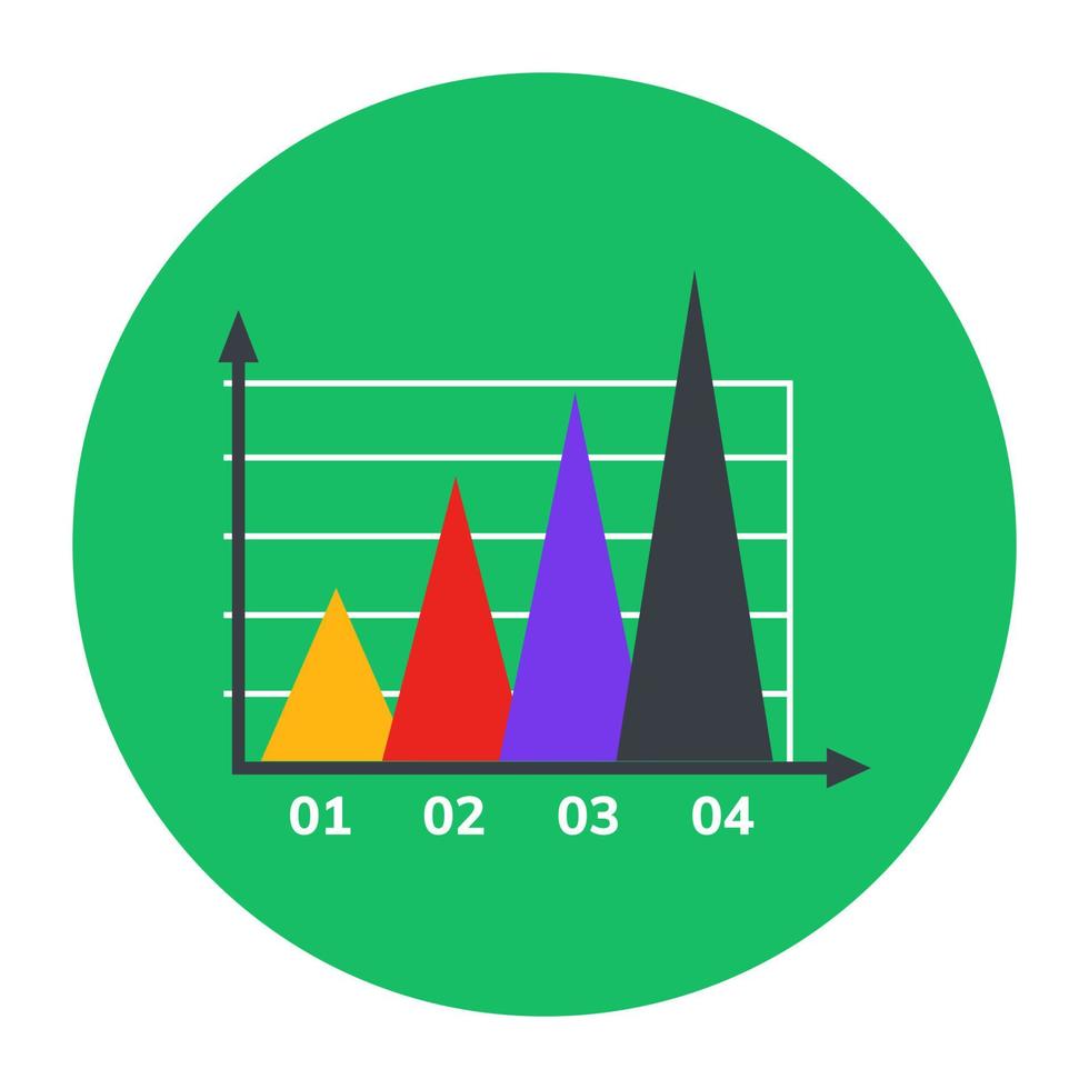 een bergkaartpictogram in plat ontwerp vector