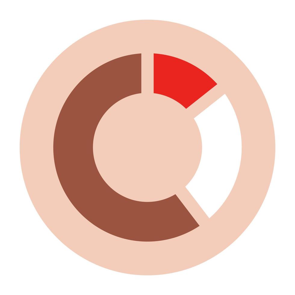 cirkeldiagram, donutgrafiekafbeeldingen vector