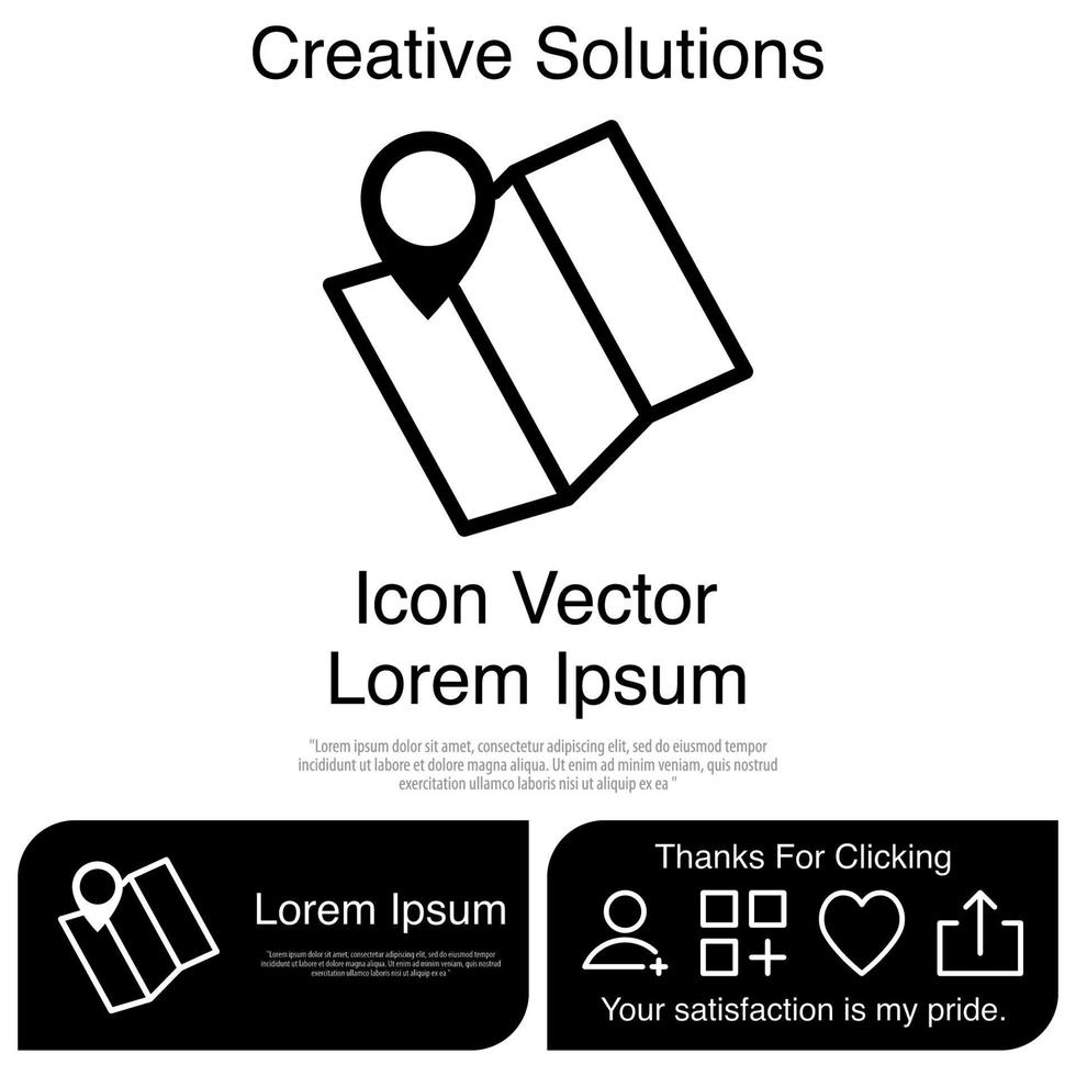 kaart pictogram vector eps 10