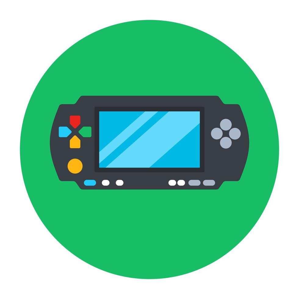 handheld videogame-accessoire, retro game vector